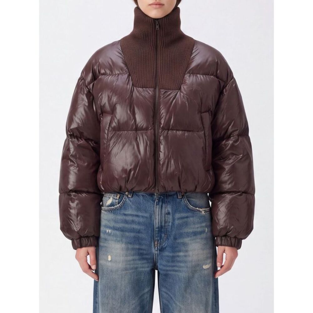 Diesel Women Diesel Relaxed Fit Short Puffer Jacket In Nylon With Turtleneck